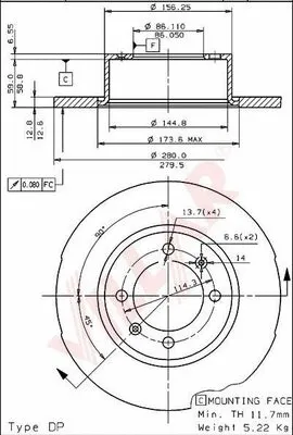 Brake Disc (628.1260)