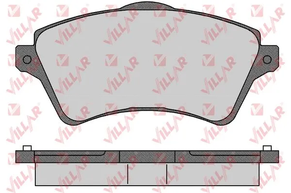 Brake Pad Set, disc brake (626.0833)