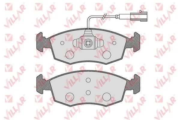Brake Pad Set, disc brake (626.1653)