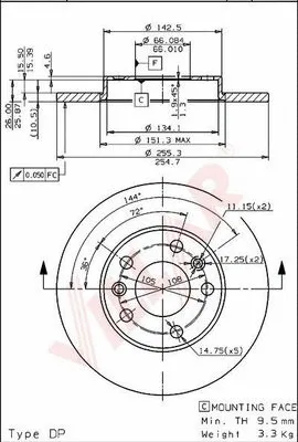 Brake Disc (628.1252)