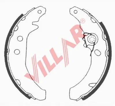 Brake Shoe Set (629.0609)