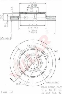 Brake Disc (628.1815)