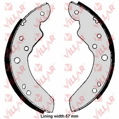 Brake Shoe Set (629.0227)