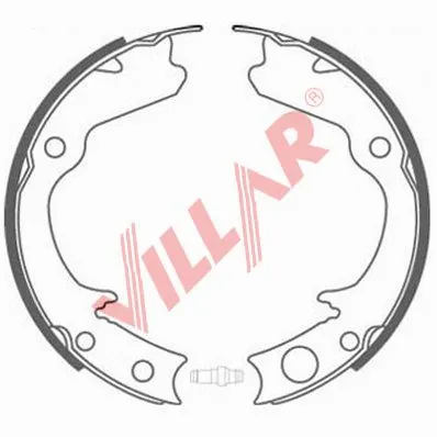 Brake Shoe Set, parking brake (629.0832)