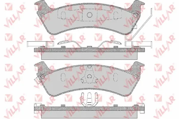Brake Pad Set, disc brake (626.0595)