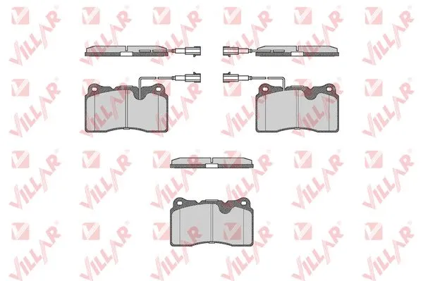 Brake Pad Set, disc brake (626.0674)
