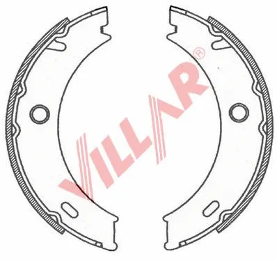 Brake Shoe Set, parking brake (629.0789)