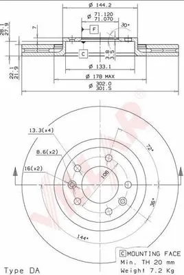 Brake Disc (628.2098)