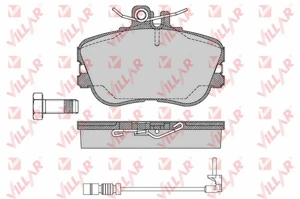 Brake Pad Set, disc brake (626.0492A)