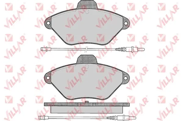 Brake Pad Set, disc brake (626.0486)