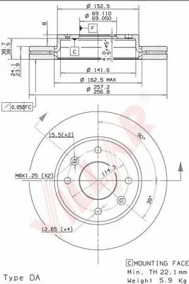 Brake Disc (628.1805)