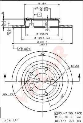 Brake Disc (628.1351)