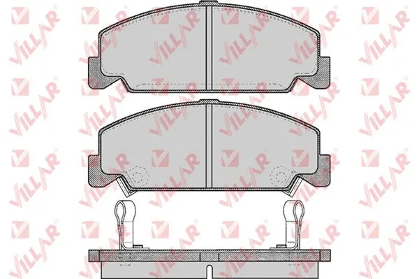 Brake Pad Set, disc brake (626.0551)