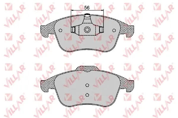 Brake Pad Set, disc brake (626.1466)