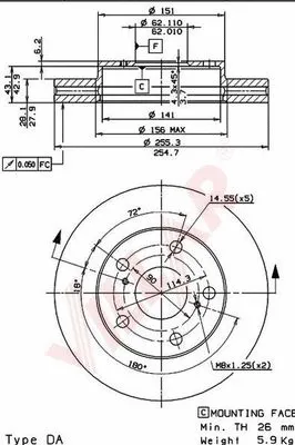 Brake Disc (628.1585)