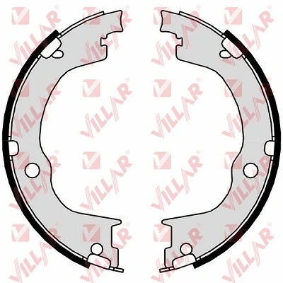 Brake Shoe Set, parking brake (629.0204)