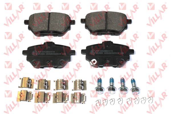 Brake Pad Set, disc brake (626.2251K)