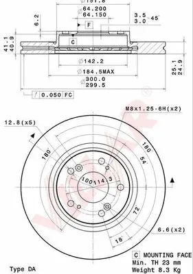 Brake Disc (628.2084)