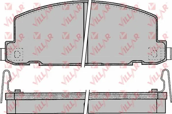 Brake Pad Set, disc brake (626.0053)