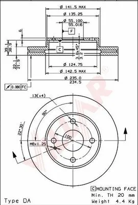 Brake Disc (628.1364)