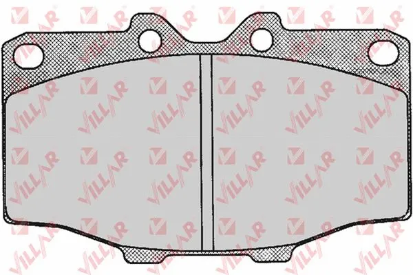 Brake Pad Set, disc brake (626.0202)