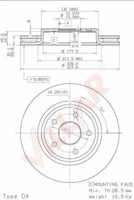 Brake Disc (628.2071)