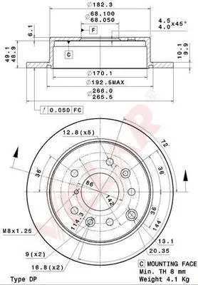 Brake Disc (628.2066)
