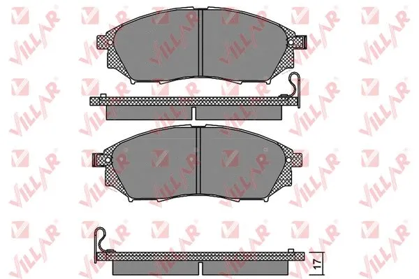 Brake Pad Set, disc brake (626.1406)
