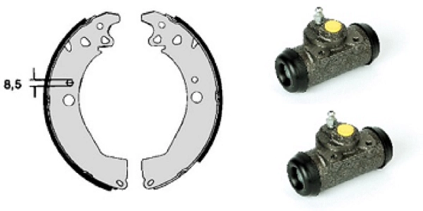 Brake Shoe Set (608.8276)