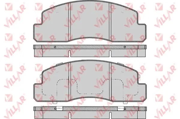 Brake Pad Set, disc brake (626.0723)