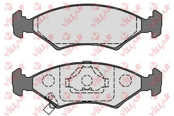 Brake Pad Set, disc brake (626.1067)