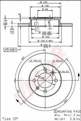 Brake Disc (628.1719)