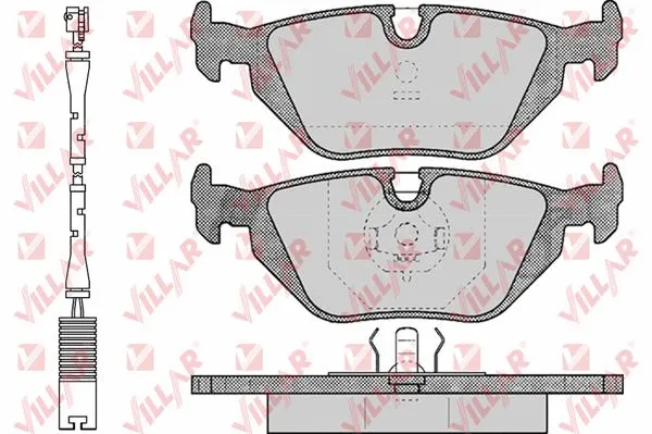 Brake Pad Set, disc brake (626.0463A)