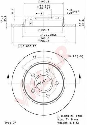 Brake Disc (628.2028)