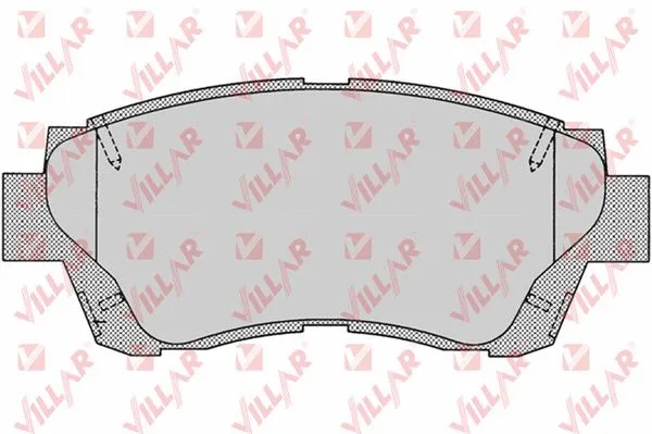 Brake Pad Set, disc brake (626.0701)