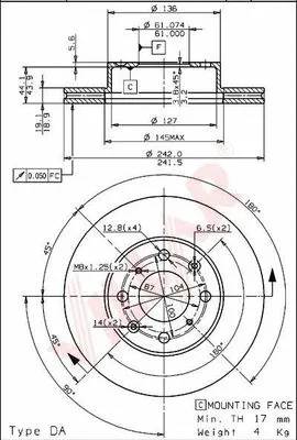 Brake Disc (628.1500)