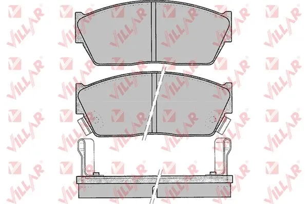 Brake Pad Set, disc brake (626.0076)