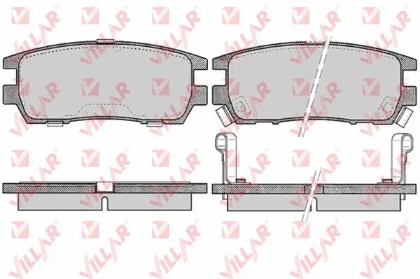 Brake Pad Set, disc brake (626.0518)