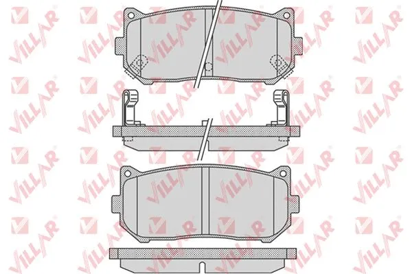 Brake Pad Set, disc brake (626.0808)