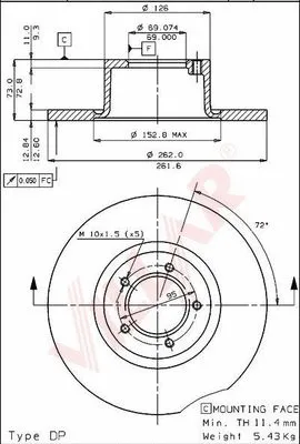 Brake Disc (628.1550)