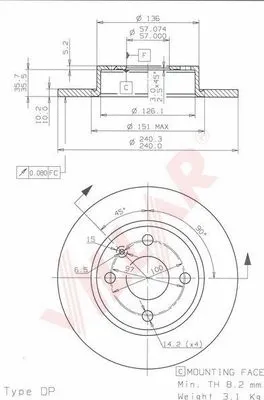 Brake Disc (628.1858)