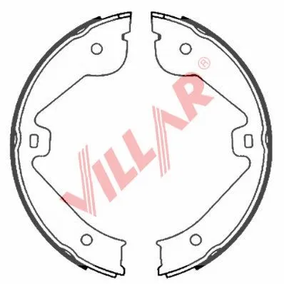 Brake Shoe Set, parking brake (629.0858)