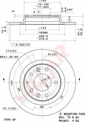 Brake Disc (628.2061)