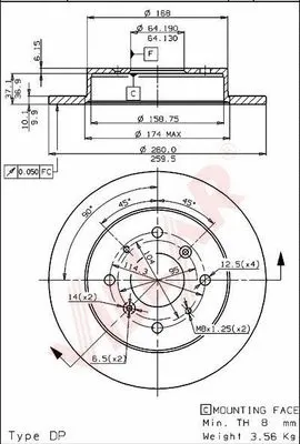 Brake Disc (628.1448)