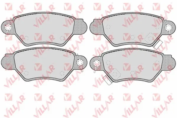 Brake Pad Set, disc brake (626.0699)