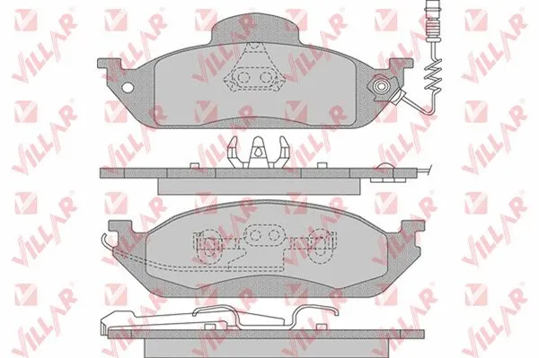 Brake Pad Set, disc brake (626.0983)