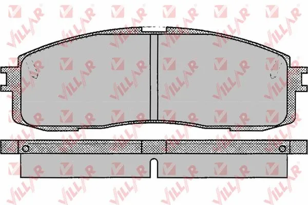 Brake Pad Set, disc brake (626.0066)