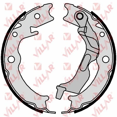 Brake Shoe Set, parking brake (629.0208)