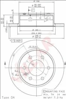 Brake Disc (628.1999)