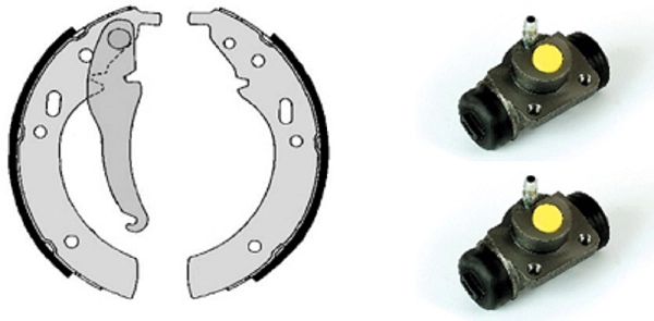 Brake Shoe Set (608.8386)